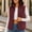 Wine, variant on Elvqul Women's Sherpa Fleece Cropped Vest Zip Up Stand Collar Sleeveless Jacket for Fall Winter Layering Essential Outerwear