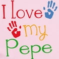 thumbnail image 2 of CafePress - I Love Pepe Infant Bodysuit - Baby Light Bodysuit, Size Newborn - 24 Months, 2 of 4
