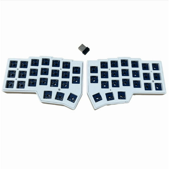 CORNE V4.1 Wireless Split Mechanical Keyboard, 2.4G Ergonomic DIY Hot-Swap VIAL Support Custom Keyboard 3D Printed Case
