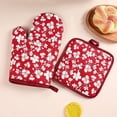 thumbnail image 6 of Dusknt Cooking Heat Gloves, Kitchen Heat Mitts, Barbecue Pot Gloves - Durable Heat Proof Oven Gloves Non‑Slip Design for Microwave Grill Stove & Outdoor Camping, Pink, 6 of 9