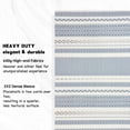 thumbnail image 2 of SMIXLN Placemats Set of 4, Vinyl Woven Place Mats for Kitchen Table Indoor/Outdoor, Washable Placemat Wipeable Dining Table Mats, Silver Stripe, 12x18 Inch, 2 of 7
