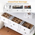 thumbnail image 5 of Hosslly Modern 7 Drawer White Dresser, Wood Storage Cabinet for Bedroom, 53.94x15.7x35.83 Inch, 5 of 9