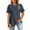 Dark Gray, variant on Kaemgyyd Womens Summer Tops Casual Short Sleeve Loose T Shirts with Pocket Lightweight Solid Crew Neck Classic Tee