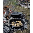 thumbnail image 4 of Lodge Seasoned Cast Iron Skillet - Frying Pan for the Stove, Grill or Campfire - Cooks Evenly - Features Easy-Grip Teardrop Handle - Non-Toxic, Nonstick & Long-Lasting - 15 Inches, 4 of 5