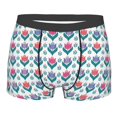 thumbnail image 5 of Uemuo Tulips Flowers Pattern Men's Boxer Briefs,Trunk Anti-Chafing,Comfortable, Durable, and Stylish Underwear-Medium, 5 of 9