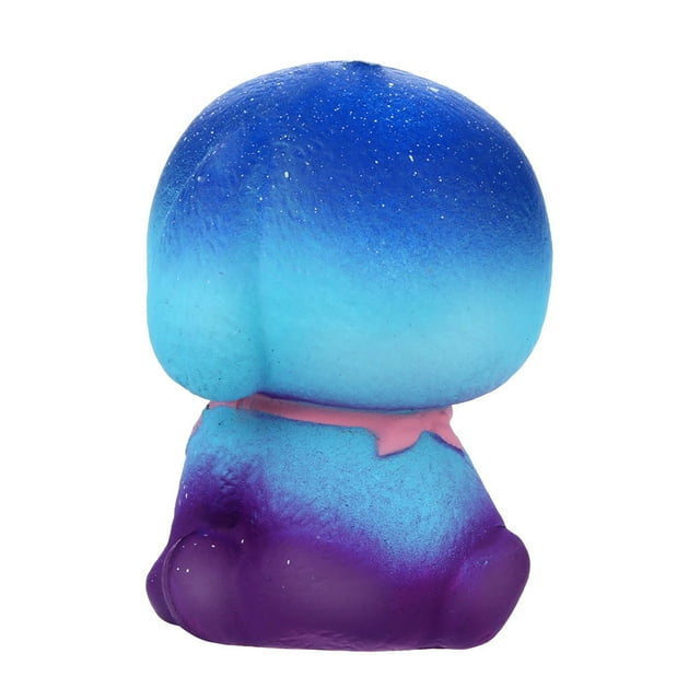 Galaxy Puppy Slow Rising Squishy - Perfumado, Antiestrés, 12x9x8cm - para Juguetes Sensoriales, Colgantes para Bolsos y Regalos de Cumpleaños