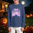 thumbnail image 2 of Tween Boys Halloween Shirt for 11t 12t Boys Halloween Shirts Kids Glow in the Dark Graphic Tees Raglan Ghost T-Shirt Toddler to Youth Boys Clothes Size 11-12 Years, 2 of 5