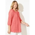 thumbnail image 3 of Catherines Women's Plus Size Stretch Lace Peasant Blouse, 3 of 5