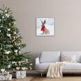 thumbnail image 2 of Stupell Industries Winter Rabbit Scarf Landscape Holiday Painting Gray Framed Art Print Wall Art, 2 of 7