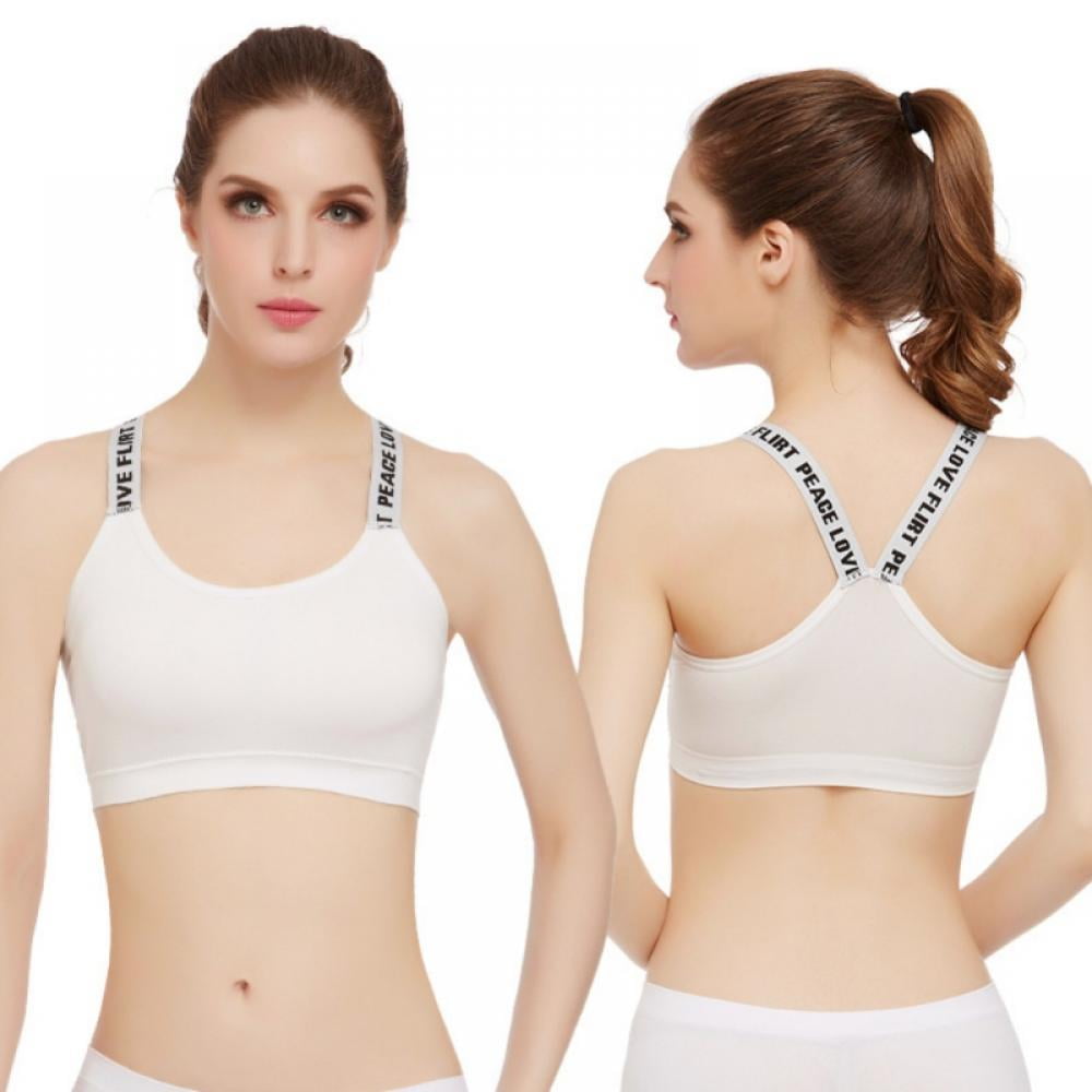 Details about   Ladies Yoga Sports Gym Seamless Bra Crop Top Stretch Padded Bra Vest Activewear 