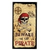 HEQU Halloween Skull Pirate Skull Flag Banner For Cave Wall College Dorm Room Decor Parties