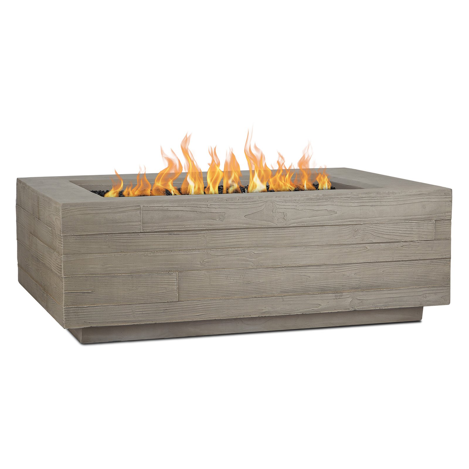 Real Flame Board Form 50.5 in. Fire Table with Natural Gas Conversion