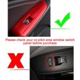 thumbnail image 2 of Xotic Tech Interior Window Lift Door Lock Switch Control Panel Cover Trim, Sporty Red, Compatible with Honda Accord 10th Gen 2018-2022, 2 of 9