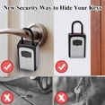 thumbnail image 3 of KEINXS Key Lock Box Wall Mounted  Portable Lock Box for House Key  5 Key Capacity  Weatherproof Resettable Code House Key Safe Security Lock Box for Outside Realtors Garage Spare, 3 of 8