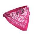 thumbnail image 1 of Toalla de saliva relajante para cachorros Babero ajustable hecho a mano de moda en color rojo rosa para gatos y perros pequeños, 1 of 5