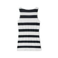 thumbnail image 6 of Genuiskids Women Summer Casual Striped Dress V Neck Spaghetti Strap Mini Dress Elastic Waist Belt Swing Dress with Pockets Streetwear, 6 of 9