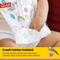 thumbnail image 4 of Glad For Kids Unicorn Disposable Bibs with Crumb Catcher, Absorbent and Leakproof, 30 Count, 4 of 8