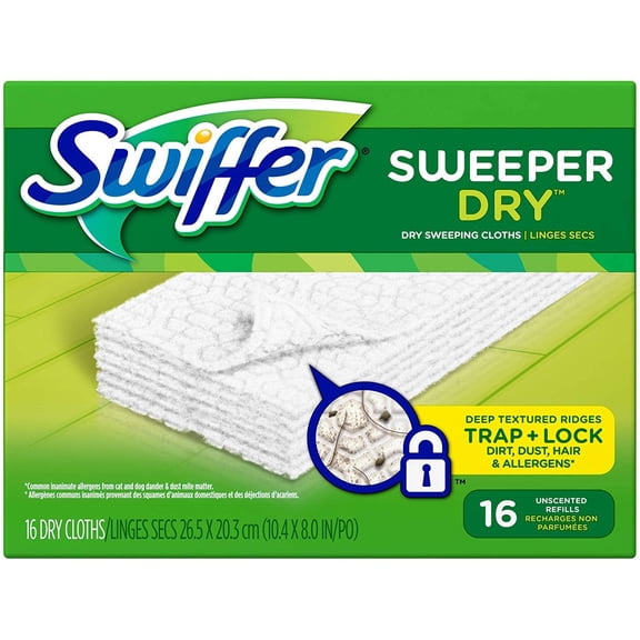 Swiffer Sweeper Dry Sweeping Cloths 16 ea Pack of 2