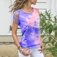 thumbnail image 2 of Ladies Tie-Dye Hole Burnt Strapless T-shirt, 2 of 6