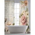 thumbnail image 6 of Sheer Curtains 96 Inches Long, Farmhouse Pink Floral Light Filtering Window Curtains for Living Room, Spring Vintage Botanical Flowers Rod Pocket Voile Sheer Curtain Drapes, 52"W x 96"L, 2 Panels, 6 of 8