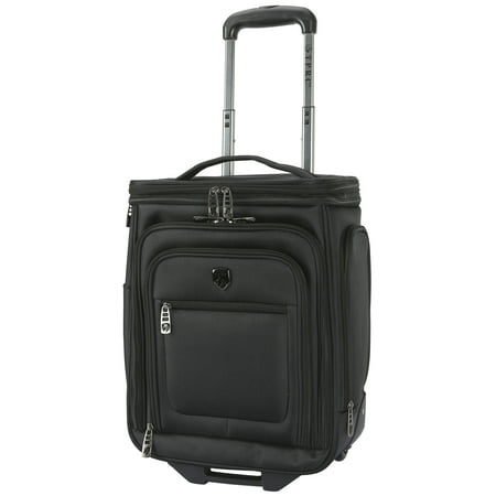 Travelers Club 17" Rolling Under Seater w/ Top Expandable Section Luggage - Black