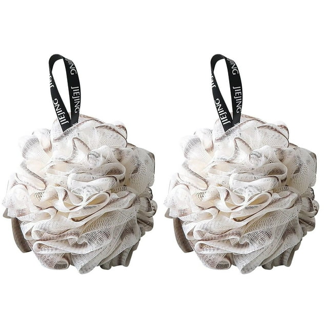 TIMIFIS Bath Shower Shower Loofah Sponge,Exfoliating Body Bath Flowers,Bath And Bath Sponge,Set Of 2 pring/Summer