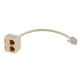 thumbnail image 3 of 4X RJ11 6P4C Enchufe de 2 Vias para Adaptador de Divisor de de Conector de Telefono, 3 of 5