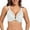 White, variant on Cxenplz Women's Underwear Front Closure Push Up Bra Racerback Breathable Bras Floral Lace Adjustable Fixed Shoulder Straps Underwire Bralettes