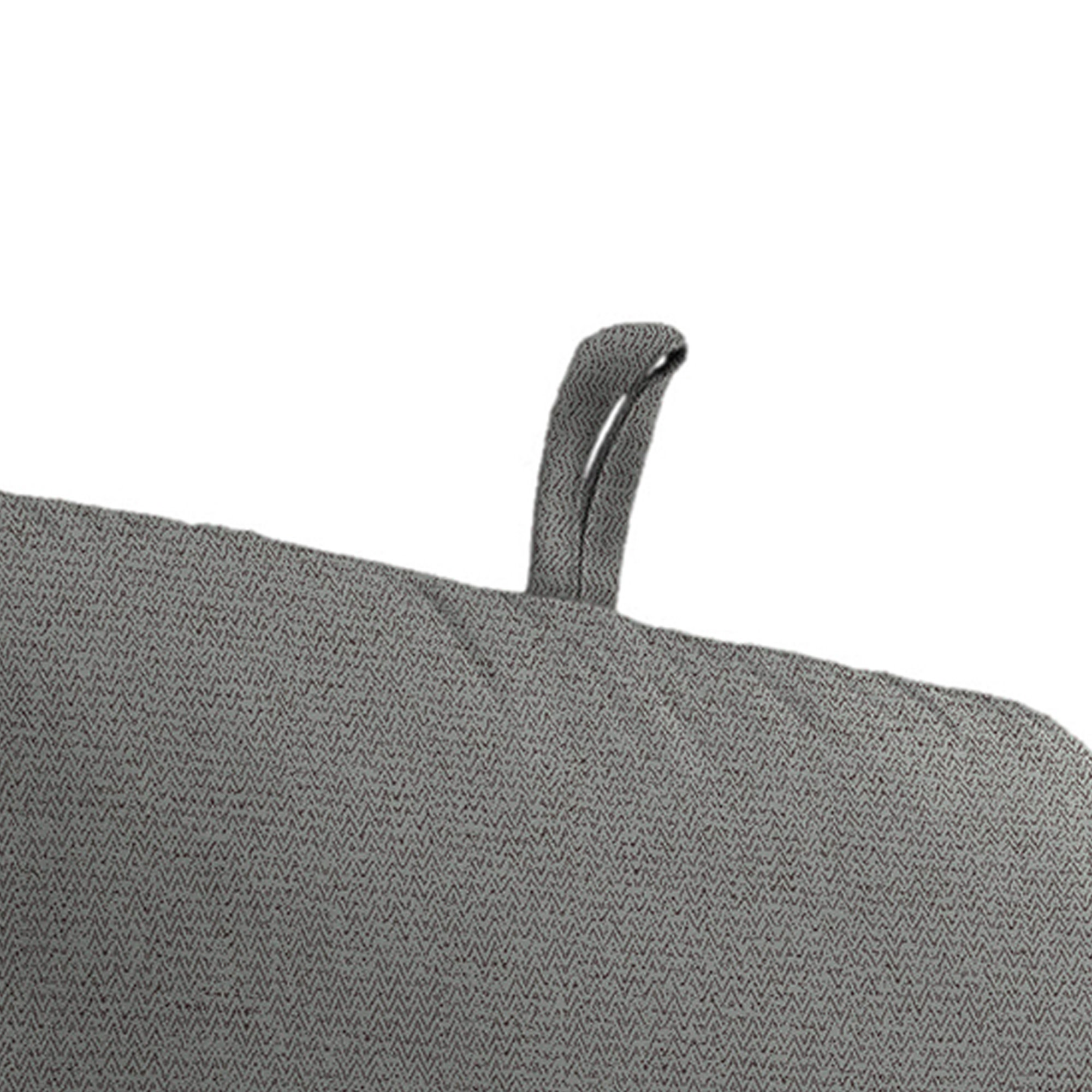 45" x 22" Rectangular Outdoor Chair Cushion with Ties and Hanger Loop