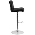 thumbnail image 6 of Flash Furniture Scott Contemporary Black Vinyl Adjustable Height Barstool with Rolled Seat and Chrome Base, 6 of 7