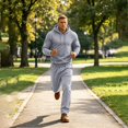 thumbnail image 3 of Mafeati Men's 2 Piece Tracksuits Casual Sweatsuits Long Sleeve Hoodies with Pocket Fleece Lined Lounge Sets, Gray, L, 3 of 7