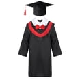 thumbnail image 1 of Rswnyirn Robe de Collation des Grades pour Enfants Préscolaire Maternelle Primaire avec Pompon Rouge 130, 1 of 6
