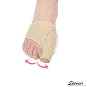 Spencer 1 Pair Gel Pad Bunion Protector Sleeves with Gel Toe Separators Spacers Hallux Valgus Bunion Pain Relief