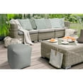 thumbnail image 4 of 17" Gray 100% Polyester Cube Polka Dots Indoor Outdoor Pouf Ottoman, 4 of 6