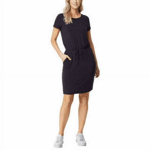 32 Degrees Cool Ladies' Soft Lux Dress with Pockets, Black, XXL