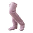 thumbnail image 2 of Calcetines borrosos hasta la para mujer, calcetines suaves y cálidos para botas, medias de pantuflas de felpa 90cm Yinane  Calcetines largos y peludos, 2 of 8
