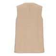 thumbnail image 7 of Oplxuo Cotton Linen 2 Piece Outfits for Women Summer Sleeveless V Neck Tank Top Matching Wide Leg Pants Travel Lounge Sets, 7 of 7