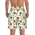 thumbnail image 3 of Naloa Cute Bear Men's Beach Shorts, Surfing shorts, Swim trunks, Quick Dry Swim Trunks for Surfing Beach Fun - 3X-Large, 3 of 9