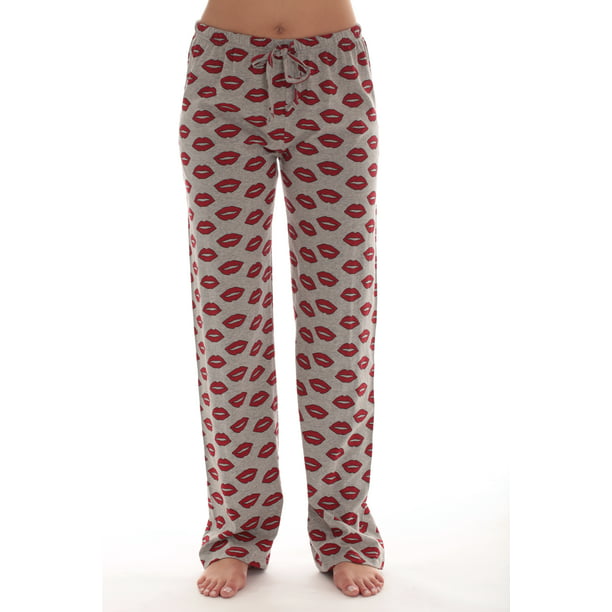 Just Love - Just Love Women Pajama Pants / Sleepwear (Grey - Lips, 1X ...