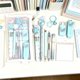 thumbnail image 1 of Juego de papelería de 10 piezas con bolígrafos, resaltador, cinta correctora, bloc de notas, borrador, lápiz, llavero y estuche para uso escolar y de oficina., 1 of 6