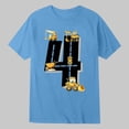 thumbnail image 2 of Byoo Boys 4th Birthday Tshirt Construction Vehicle Graphic Short Sleeve Crew Neck Kids T Shirt,Blue, 2 of 3