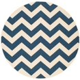 thumbnail image 4 of Safavieh Courtyard Navy Indoor Outdoor Rug - Round 6'7", 4 of 5