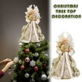 thumbnail image 5 of Seyotauo Christmas Tree Topper Decorations, Christmas Tree Topper Angel, 13 Inch Luxury Fabric Small Angel Tree Topper, Xmas Tree Top Ornament for New Year Holiday Home Office Indoor Valentines Gifts, 5 of 9