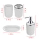 thumbnail image 3 of Fiudx Ofertas de la semana Juego de accesorios de baño de 4 piezas con bomba dispensadora de jabón, cepillo de dientes, vaso y jabonera, 3 of 6