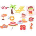 thumbnail image 6 of LOLIPPYY Beach Ocean Theme Birthday Cake Topper Set - 1 Piece Decorative Cake Decoration for Parties and Celebrations, 6 of 7