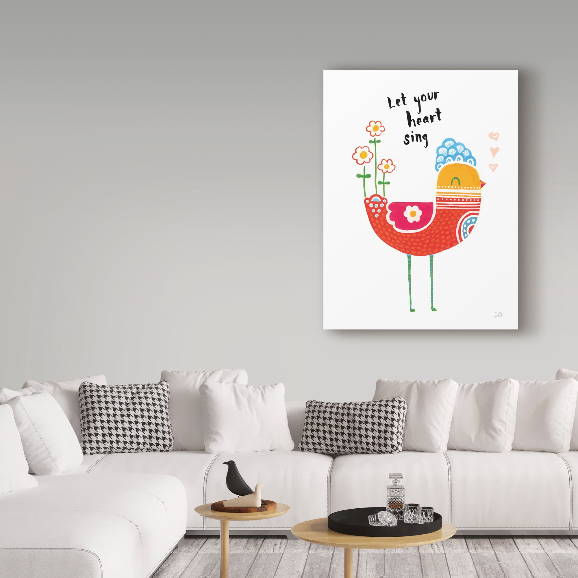 Trademark Fine Art 'Blossom Birds III' Canvas Art by Melissa Averinos