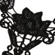 thumbnail image 4 of 5 Correas Ajustables Cruzadas De Encaje Con Flores Y Mariposas, Color Negro, 4 of 8
