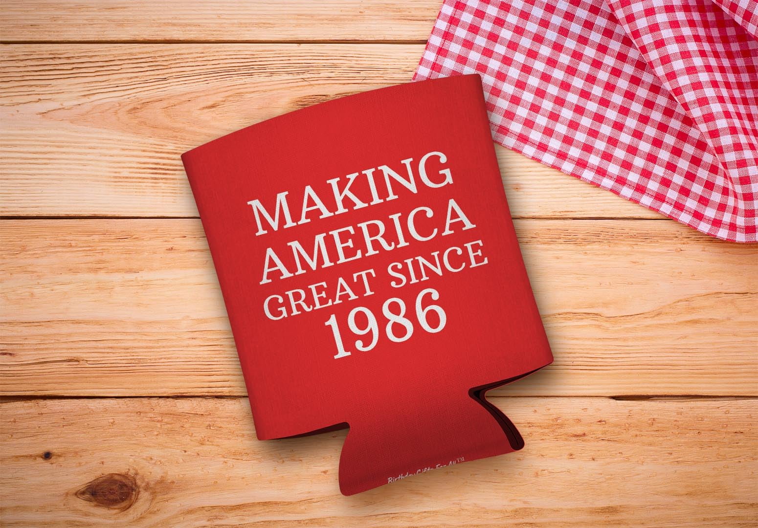 40th Birthday Drink Coolers Making America Great Since 1986 6-Pack Can Drink Coolers