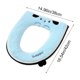 thumbnail image 3 of CaiYueKe Plush Toilet Seat Cover Winter Insulated Cushion Waterproof Soft Bathroom Mat Zipper Style Pet Puppy Design Warm Cozy Universal Fit Washable, 3 of 7