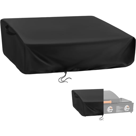Kingling Grill Cover for Blackstone 1860 2225 On The Go Range Top Combo Griddle, 41 inch Waterproof & Dustproof Outdoor Grill Cover (Cover Only) - Black